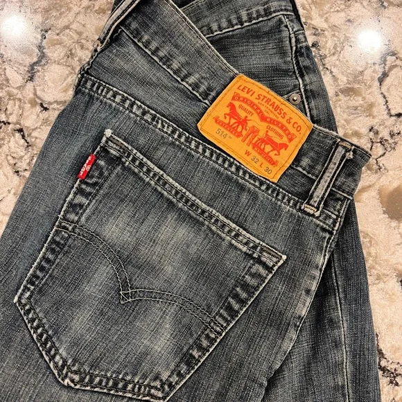 Levi's Men's Dark Gray Straight Jeans - Picture 1 of 5